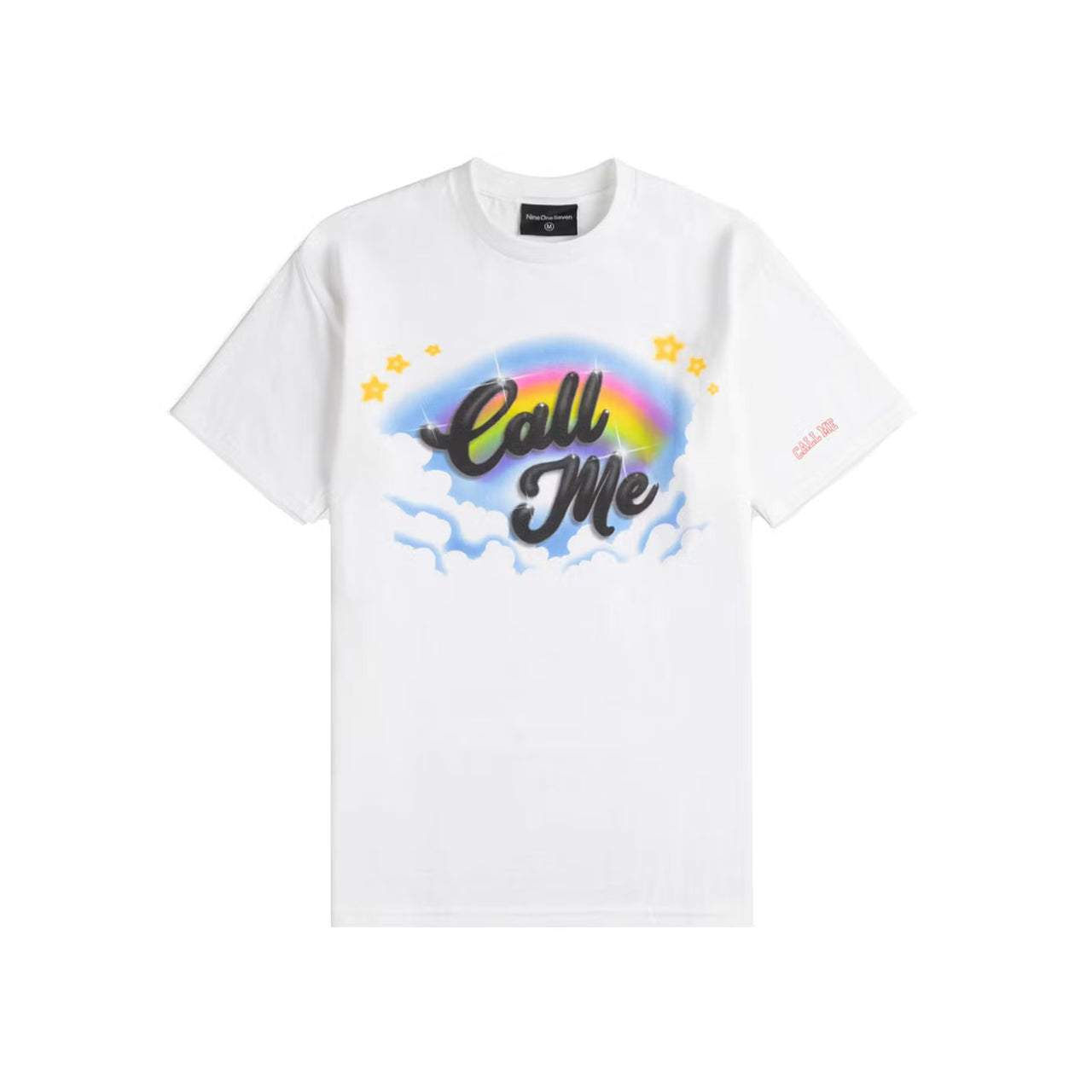 Call Me 917 Airbrush Tee White