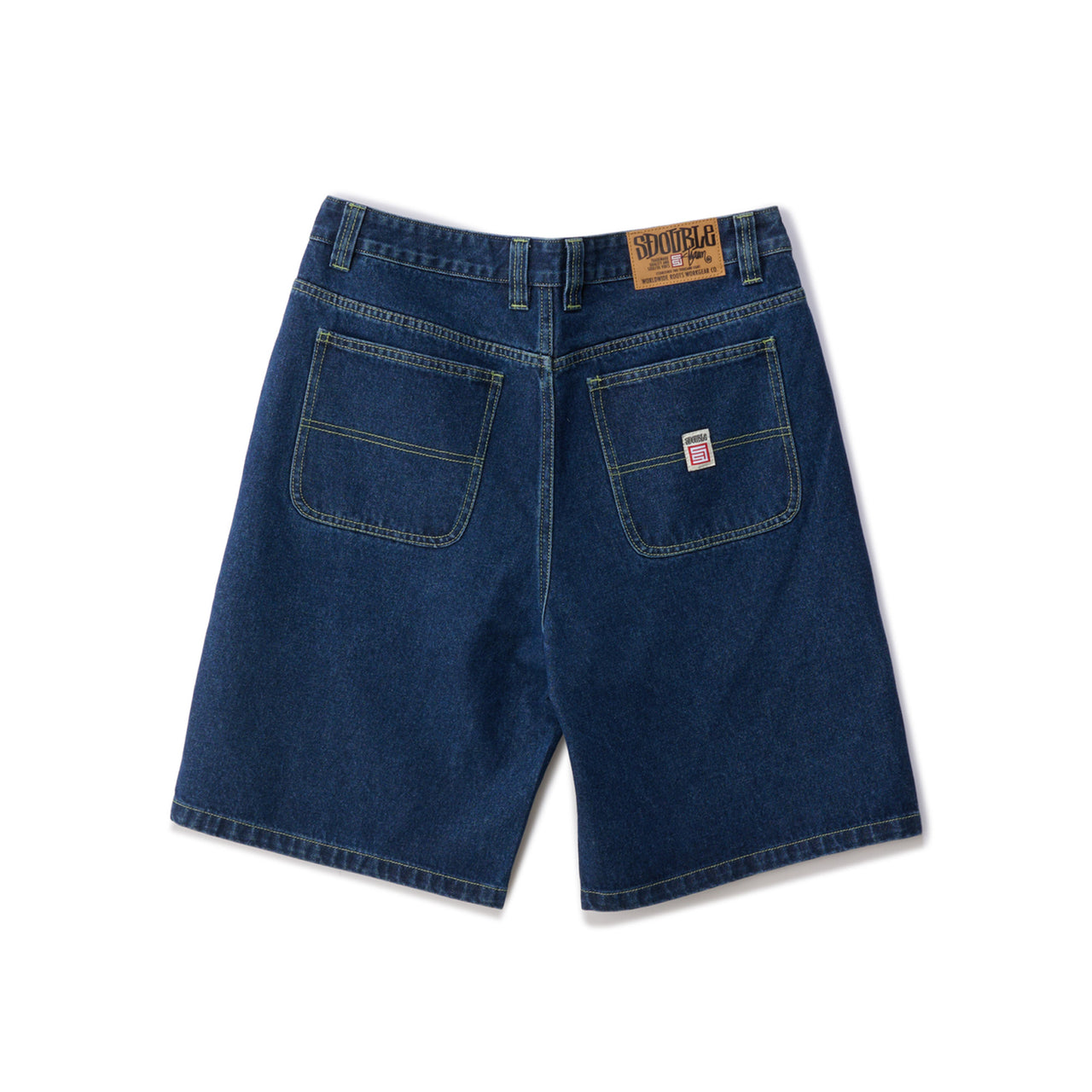 S/DOUBLE Denim Standard Short One Wash Blue
